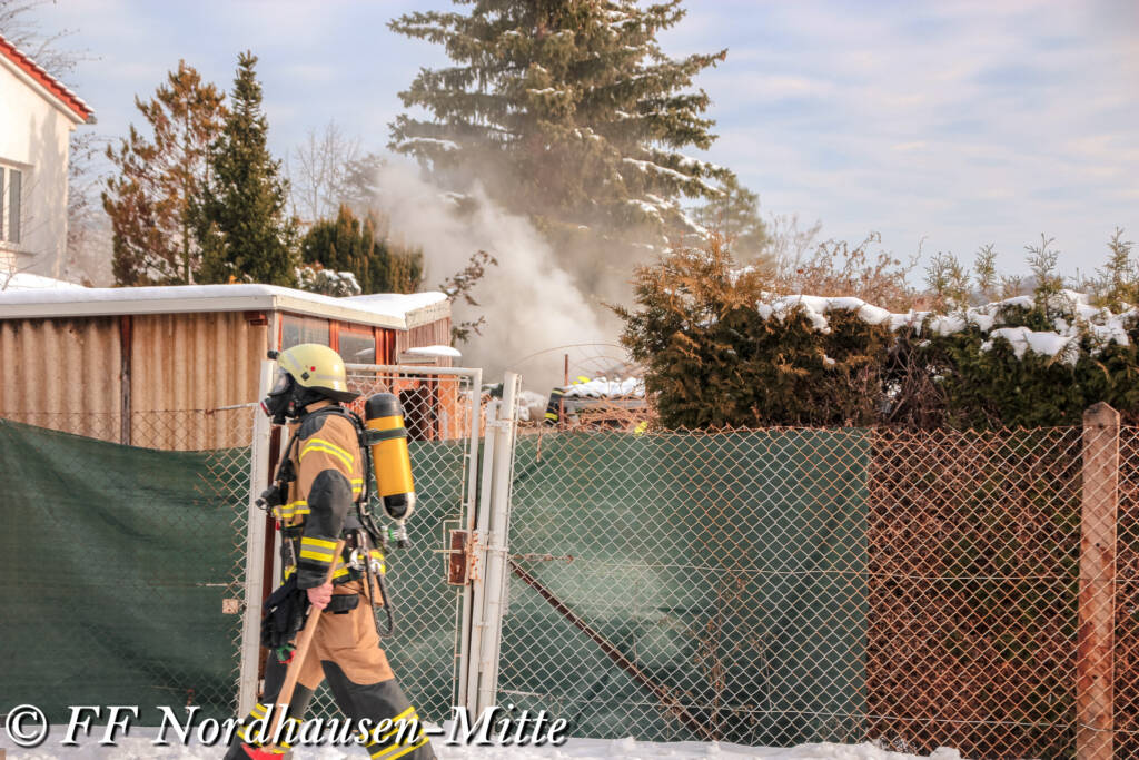 Einsatz 03/2021 - Gartenlaubenbrand