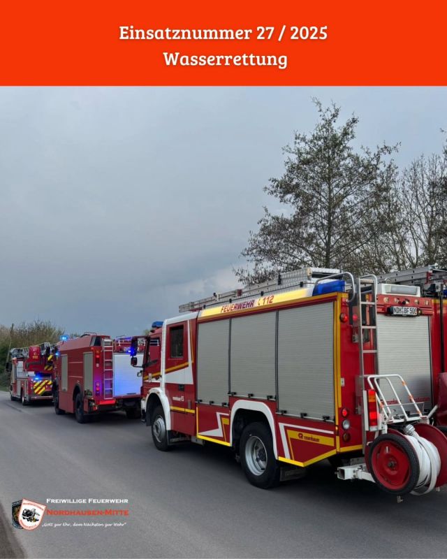 🚨Wir wurden alarmiert 🚨 

Datum:  20.04.2025
Uhrzeit:  18:25 Uhr

Einsatzstichwort: Vermisste Person im Wasser 

Weitere alarmierte Kräfte: 
🚒 Berufsfeuerwehr Nordhausen
🚒 Freiwillige Feuerwehr Bielen
🚒 Freiwillige Feuerwehr Steinbrücken
🚒 Freiwillige Feuerwehr Sundhausen
🚒 Kreisbrandmeister 
🚑 Rettungsdienst
🚑 Wasserwacht
🚑 PSNV 
🚓 Polizei

#feuerwehrnordhausen #berufsfeuerwehr #freiwilligefeuerwehr #brand #löschen #nordhausen #einsatz #einsatzinfo #einsatzfahrzeuge #nordhausen #hilfeleistungslöschfahrzeug #drehleiter #atemschutz