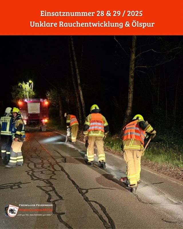 🚨Wir wurden alarmiert 🚨 

Datum:  22.04.2025
Uhrzeit:  13:58 Uhr

Einsatzstichwort: Unklare Rauchentwicklung

Heute Mittag wurden wir aufgrund eines gemeldeten Brandverdachts an einer Solaranlage alarmiert. Beim Eintreffen der Berufsfeuerwehr bestätigte sich dieser Verdacht jedoch nicht.
-> Einsatzabbruch

Weitere alarmierte Kräfte: 
🚒 Berufsfeuerwehr Nordhausen
🚒 Freiwillige Feuerwehr Hesserode
🚒 Freiwillige Feuerwehr Petersdorf
🚒 Freiwillige Feuerwehr Steinbrücken
🚒 Freiwillige Feuerwehr Bielen 

🚨Wir wurden alarmiert 🚨 

Datum:  22.04.2025
Uhrzeit:  20:47 Uhr

Einsatzstichwort: Ölspur im Stadtgebiet 

Zum zweiten mal an diesem Tag wurden wir alarmiert. Dieses mal zu einer Ölspur im Stadtgebiet, die wir mittels Bindemittel beseitigen konnten. 

Weitere alarmierte Kräfte: 
🚒 Berufsfeuerwehr Nordhausen
🚒 Freiwillige Feuerwehr Petersdorf

#feuerwehrnordhausen #berufsfeuerwehr #freiwilligefeuerwehr #brand #löschen #nordhausen #einsatz #einsatzinfo #einsatzfahrzeuge #nordhausen #hilfeleistungslöschfahrzeug #drehleiter #atemschutz