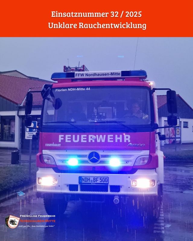 🚨Wir wurden alarmiert 🚨 

Datum:  03.05.2025
Uhrzeit:  20:09 Uhr

Einsatzstichwort: Unklare Rauchentwicklung

In den Abendstunden wurden wir zu einer unklaren Rauchentwicklung im Stadtgebiet alarmiert. Vor Ort konnte durch die Berufsfeuerwehr keine Feststellung gemacht werden. Für uns war Einsatzende nach einer Dreiviertelstunde.

Weitere alarmierte Kräfte: 
🚒 Berufsfeuerwehr Nordhausen
🚒 Freiwillige Feuerwehr Hesserode
🚒 Freiwillige Feuerwehr Krimderode

#feuerwehrnordhausen #berufsfeuerwehr #freiwilligefeuerwehr #brand #löschen #nordhausen #einsatz #einsatzinfo #einsatzfahrzeuge #nordhausen #hilfeleistungslöschfahrzeug #drehleiter #atemschutz